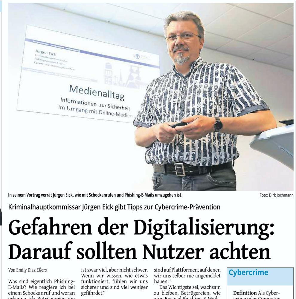 Vortrag Westdeutsche Zeitung