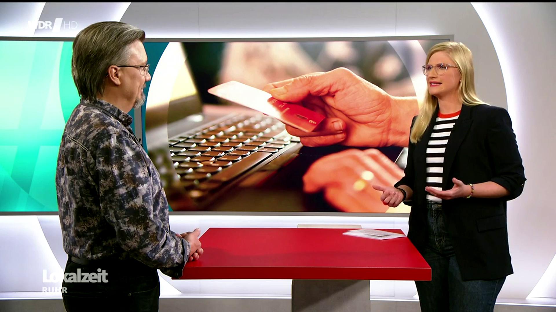 Live-Interview mit der Lokalzeit Ruhr zum Thema Job-Scamming